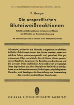 Die unspezifischen Bluteiweissreaktionen