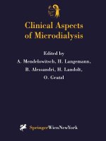 Clinical Aspects of Microdialysis