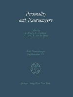 Personality and Neurosurgery