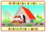 Štěňátko a med - omalovánka