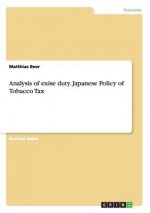 Analysis of exise duty. Japanese Policy of Tobacco Tax