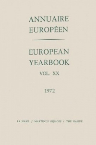 European Year Book. Annuaire Européen