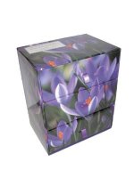 Three-drawer Card Box 60 Gift Cards and Envelopes: Flower St