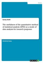 usefulness of the quantitative method of statistical analysis (SPSS) as a mode of data analysis for research purposes