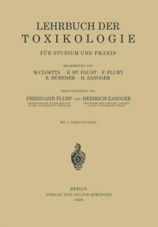 Lehrbuch Der Toxikologie F r Studium Und Praxis