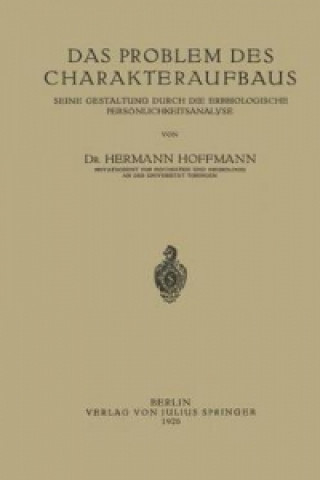 Das Problem des Charakteraufbaus