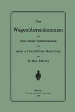 Das Wagen bereinkommen Des Vereins Deutscher Eisenbahnverwaltungen Und Seine Wirthschaftliche Bedeutung