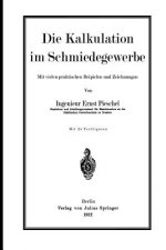 Die Kalkulation Im Schmiedegewerbe