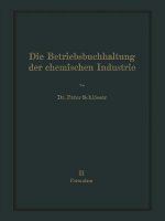 Die Betriebsbuchhaltung Der Chemischen Industrie