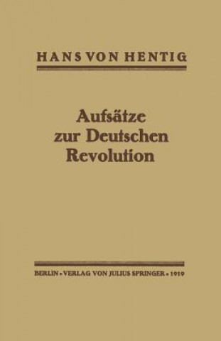 Aufsatze Zur Deutschen Revolution