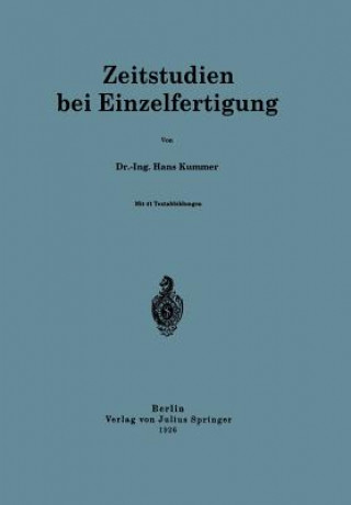 Zeitstudien Bei Einzelfertigung