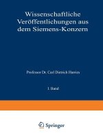 Wissenschaftliche Veroeffentlichungen Aus Dem Siemens-Konzern