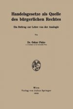 Handelsgesetze ALS Quelle Des Burgerlichen Rechtes