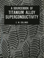 Sourcebook of Titanium Alloy Superconductivity