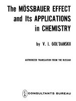 Moessbauer Effect and its Applications in Chemistry