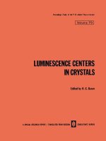 Luminescence Centers in Crystals