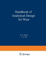 Handbook of Analytical Design for Wear