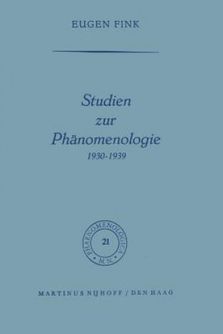 Studien Zur Phanomenologie 1930-1939