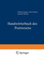 Handw rterbuch Des Postwesens