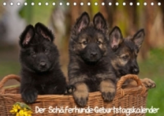 Der Schäferhunde-Geburtstagskalender (Tischkalender immerwährend DIN A5 quer)