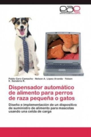 Dispensador automático de alimento para perros de raza pequeña o gatos