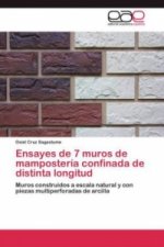 Ensayes de 7 muros de mamposteria confinada de distinta longitud