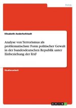 Analyse von Terrorismus als problematischste Form politischer Gewalt in der bundesdeutschen Republik unter Einbeziehung der RAF