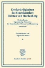Denkwürdigkeiten des Staatskanzlers Fürsten von Hardenberg.