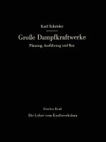 Die Lehre Vom Kraftwerksbau