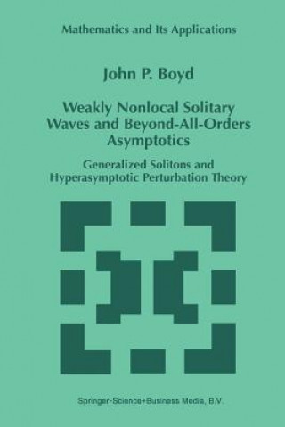 Weakly Nonlocal Solitary Waves and Beyond-All-Orders Asymptotics, 1