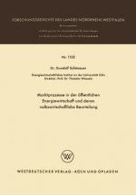 Marktprozesse in Der  ffentlichen Energiewirtschaft Und Deren Volkswirtschaftliche Beurteilung