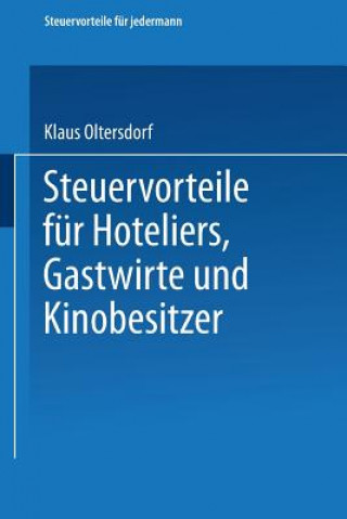 Steuervorteile Fur Hoteliers, Gastwirte Und Kinobesitzer