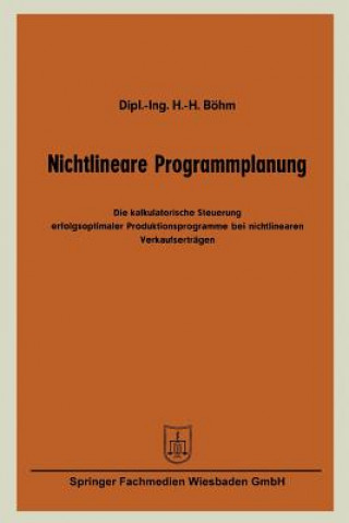 Nichtlineare Programmplanung