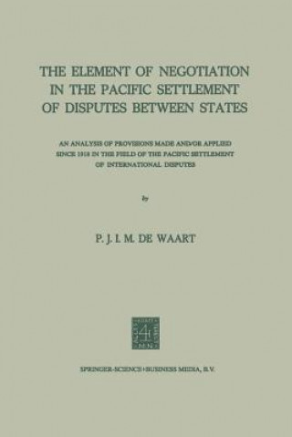 Element of Negotiation in the Pacific Settlement of Disputes Between States