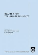 Bl tter F r Technikgeschichte