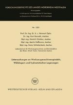 Untersuchungen an Werkzeugmaschinenspindeln, Walzlagern Und Hydrostatischen Lagerungen