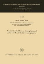 Pneumatisches Verfahren Zur Messung Hoher Und Zeitlich Schnell Ver nderlicher Gastemperaturen
