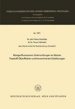 R ntgenfluoreszenz-Untersuchungen an Kleinen Feststoff-Oberfl chen Und Konzentrierten Salzl sungen
