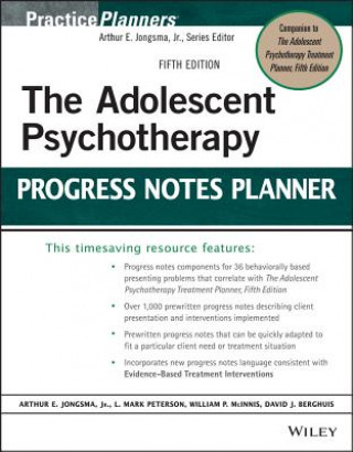 Adolescent Psychotherapy Progress Notes Planne r, Fifth Edition