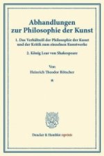 Abhandlungen zur Philosophie der Kunst.