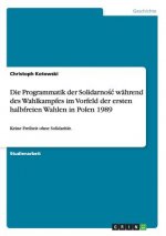 Programmatik der Solidarnośc wahrend des Wahlkampfes im Vorfeld der ersten halbfreien Wahlen in Polen 1989
