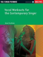 Vocal Workouts for the Contemporary Singer