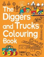 Diggers and Trucks Colouring Book