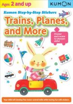 Kumon Step-by-step Stickers: Trains, Planes, And More