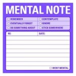 Knock Knock Sticky: Mental Note