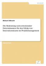 Bedeutung sozio-emotionaler Determinanten fur den Erfolg von Innovationsteams im Projektmanagement