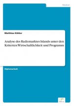 Analyse des Radiomarktes Islands unter den Kriterien Wirtschaftlichkeit und Programm