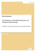 Beitrag von Produktelementen zur Markenwahrnehmung