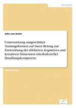 Untersuchung ausgewahlter Trainingsformen auf ihren Beitrag zur Entwicklung der affektiven, kognitiven und konativen Dimension interkultureller Handlu