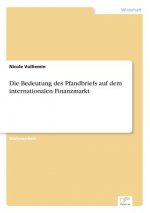 Bedeutung des Pfandbriefs auf dem internationalen Finanzmarkt